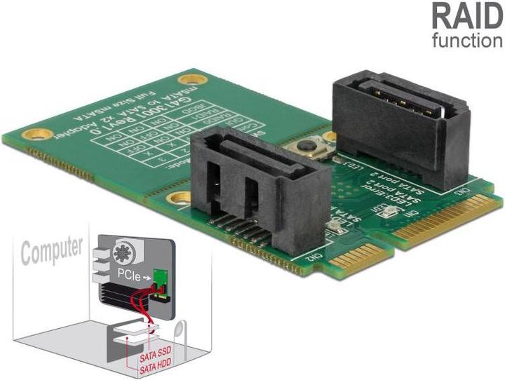 Image du produit Delock M.2 à l'adaptateur SATA