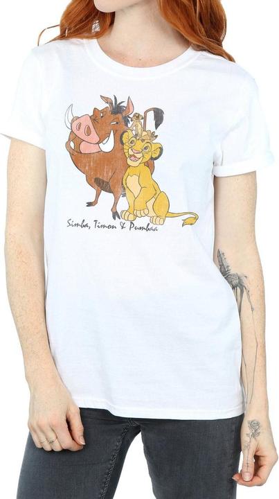 Immagine prodotto The Lion King Maglietta da donna/ragazzo in cotone Simba Timon & Pumba Classic (XXL)