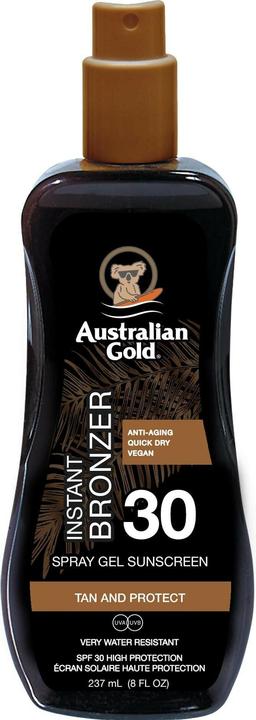 Australian Gold Gel met bronzer (Zonnebrandspray, Zonnebrandgel, SPF 30, 237 ml)