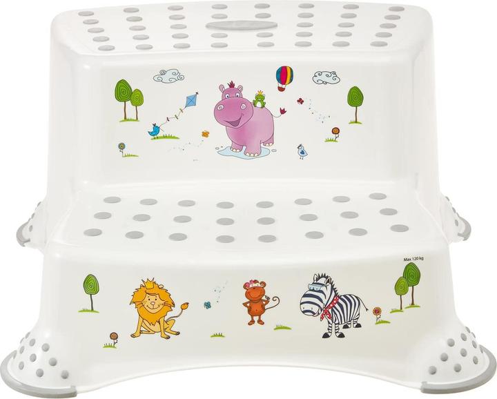 Produktbild keeeper Tritthocker Hippo weiss