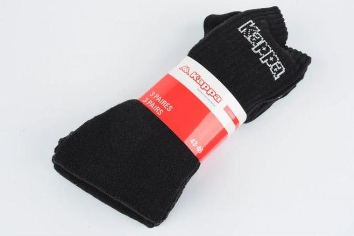 Produktbild Kappa Schwarze lange Socken (3er Pack, 39 - 42)
