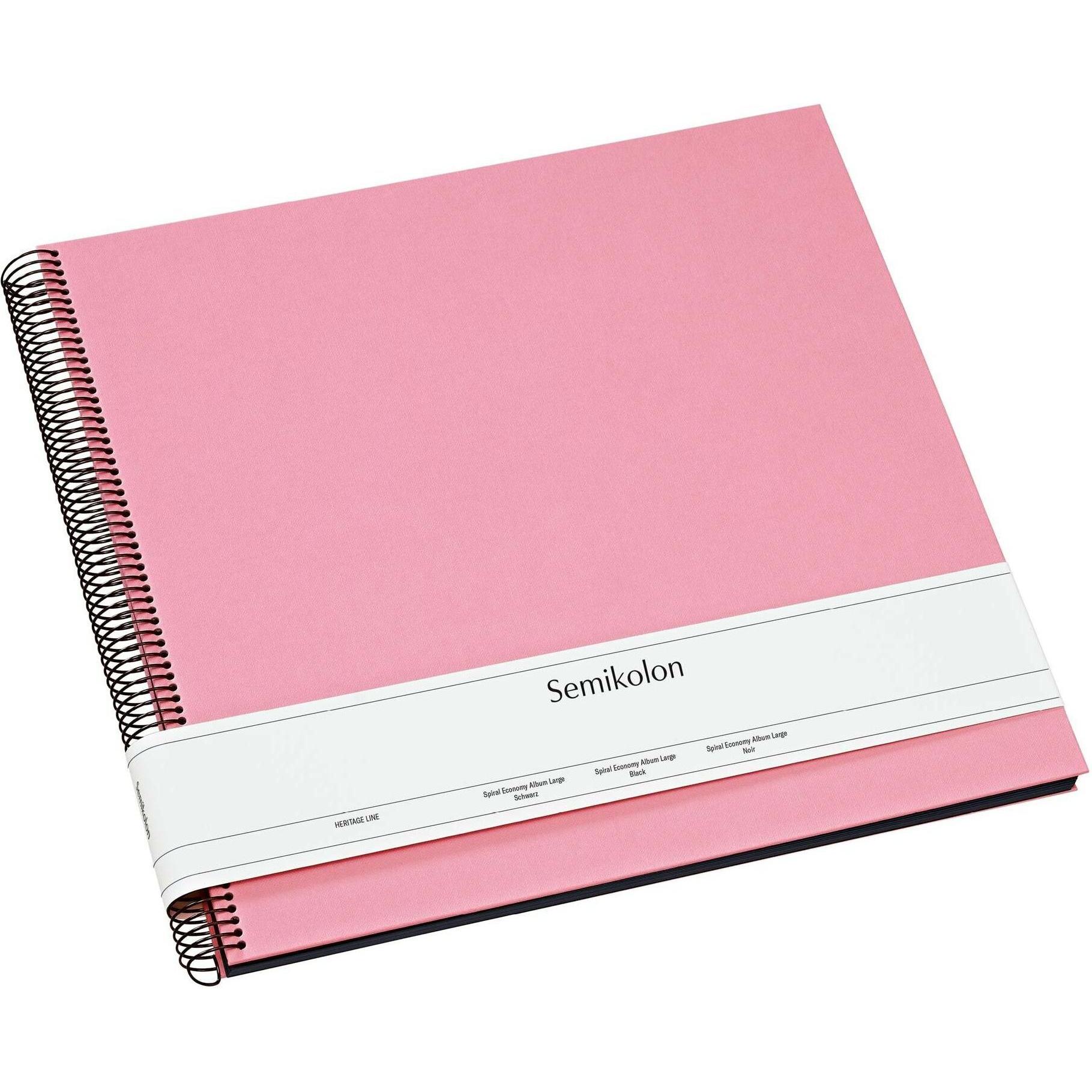 Semikolon, Fotoalbum, FOTORINGBUCH 34x32 25bSCHW FLAMINGO (13 x 18 cm, 9 x 13 cm, 10 x 15 cm)