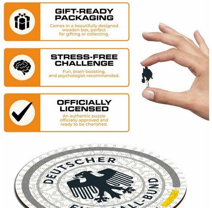 Image du produit Iconic Équipe nationale allemande de football - Logo - Puzzle en bois Taille S (150 Pièces) (150 pièces)