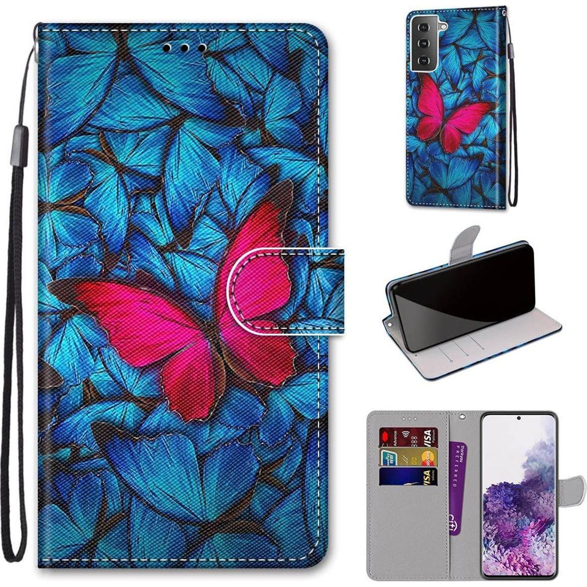 Thumbnail - König Design Hülle Handy Schutz für Samsung Galaxy S21 Plus Case Cover Tasche Wallet Etui Neu (Samsung Galaxy S21+), Sma...