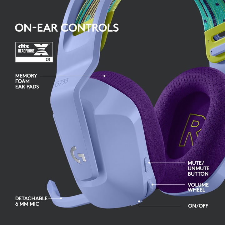 Immagine prodotto Logitech G G733 (Senza fili)