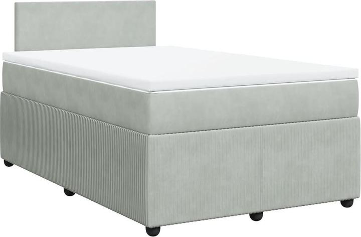 Produktbild VidaXL Bo x springbett mit Matratze 120 x 200 cm Samt (120 x 200 cm)