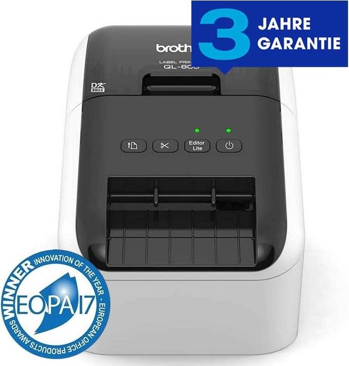Actual product image Brother QL-800 (300 dpi)