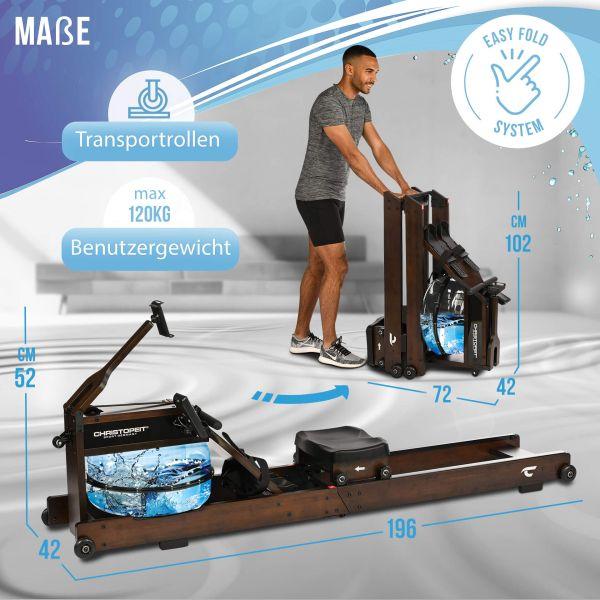Image du produit Christopeit Water Rower Hudson
