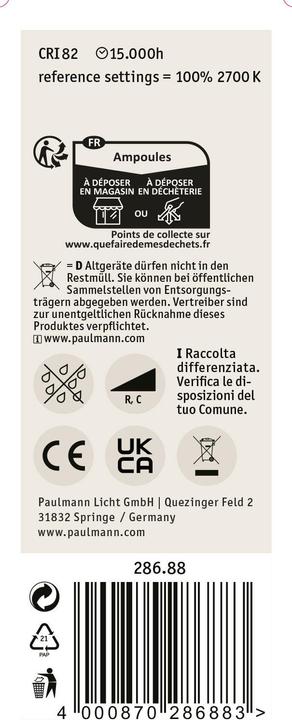 Produktbild Paulmann Kerze (E14, 470 lm, 1 x)