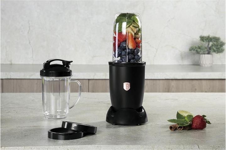 Produktbild BerlingerHaus Multifunktionsmixer mit Touch-Bedienung, Eis-Crusher, schwarz-roségold, 400 W (400 W)
