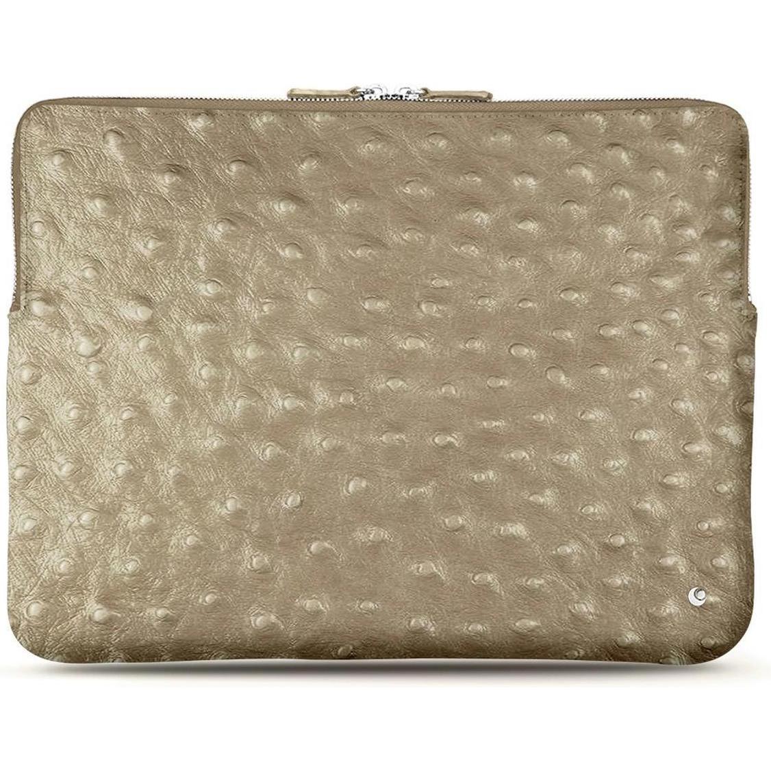 Noreve Lederhülle, Notebooktasche, Beige