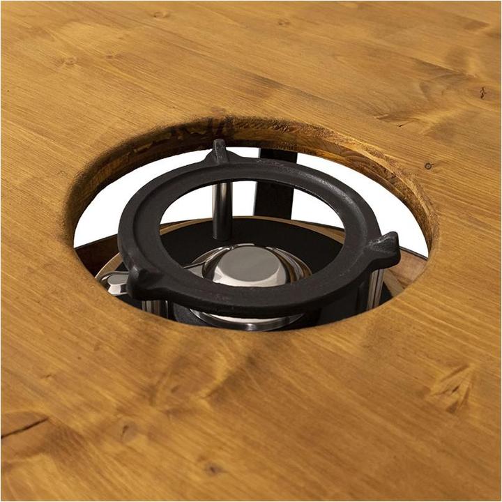 Image du produit Bodega Table haute barrique et réchaud à fondue "Alpage (Fondue au fromage)