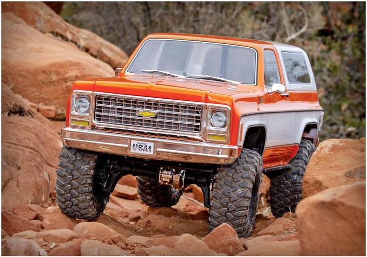 Produktbild Traxxas TRX-4 79 Chevy Blazer orange/weiss 1/10 Crawler RTR Brushed, Clipless, ohne Akku und Ladegerä