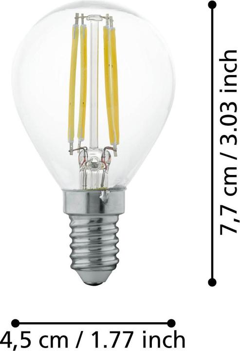 Immagine prodotto EGLO Lampadina LED E14 (E14, 4.90 W, 350 lm, 1 x, F)