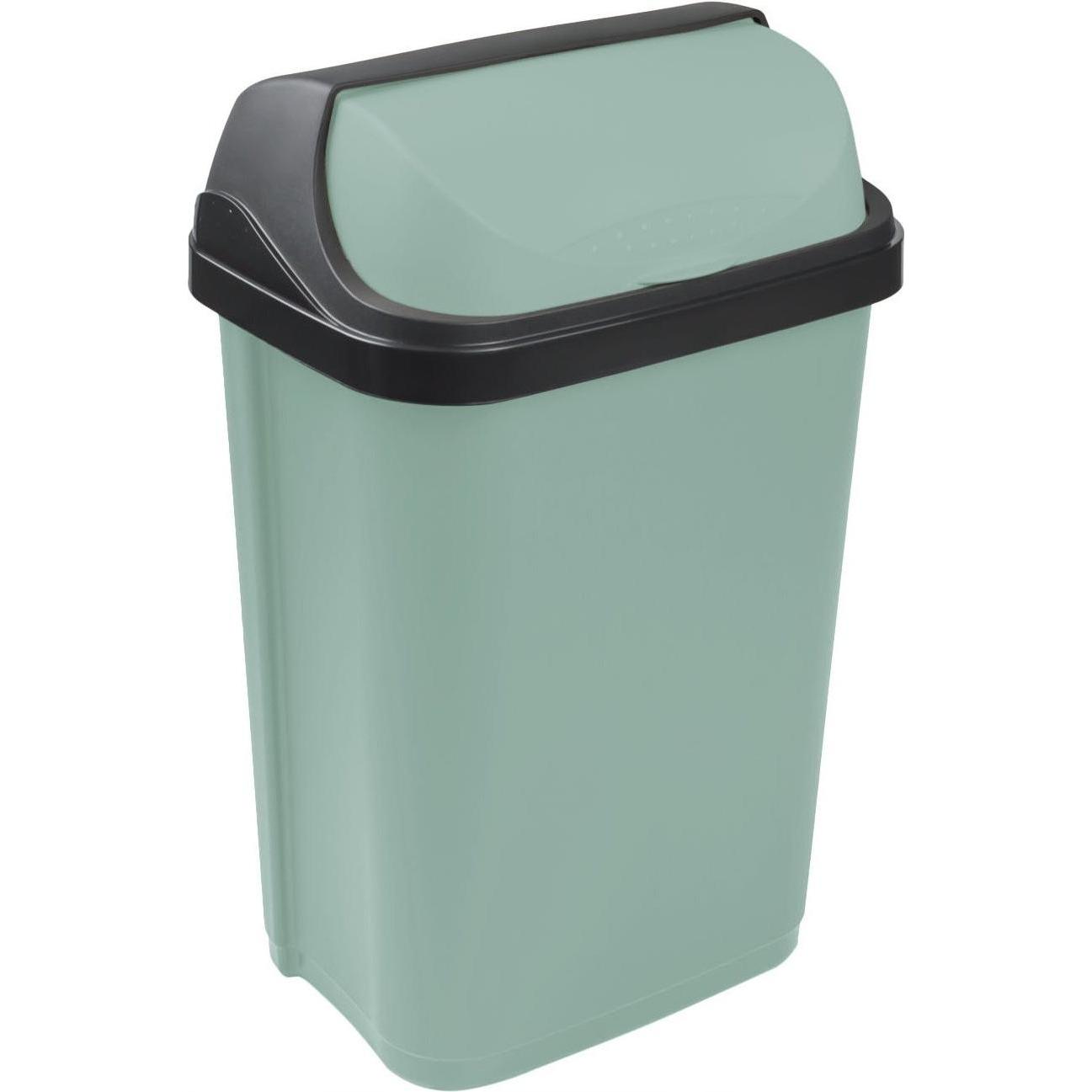 Aptel Atkritumu spainis ar rotejosu vaku 25L Rasmus 34x26x54cm zals 4052396104646, Pattumiera, Verde