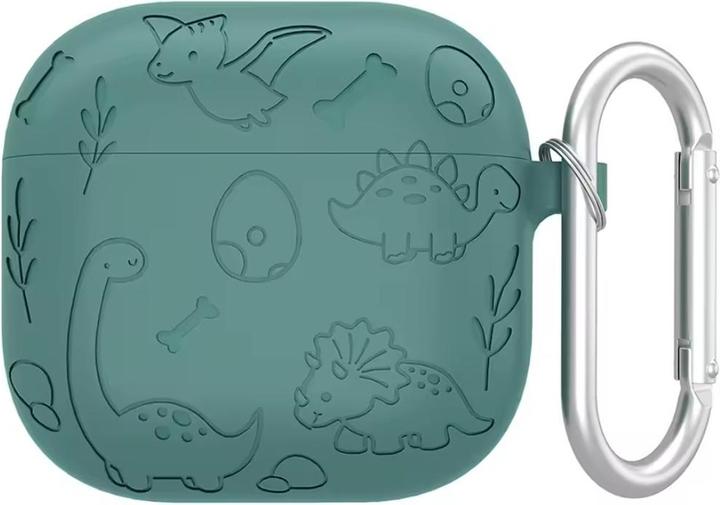 Actual product image PhoneLook Hülle Gravierte Silikon-Dinosaurier und Blumen (Headphone sleeve)