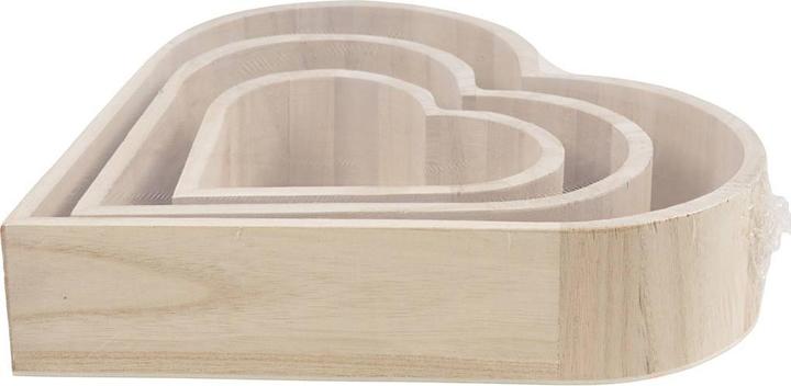 Produktbild Creativ Company Holz Schalen in Herzform