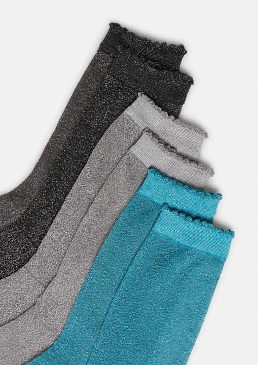 Produktbild Comma Socken Dreierpack Socken mit Glitzergarn (3er Pack, One Size)