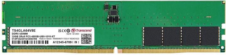 Produktbild Transcend DDR5 PC 4800 CL40 TSModul, TS4GLA64V8E (1 x 32GB, 4800 MHz, DDR5-RAM, DIMM)