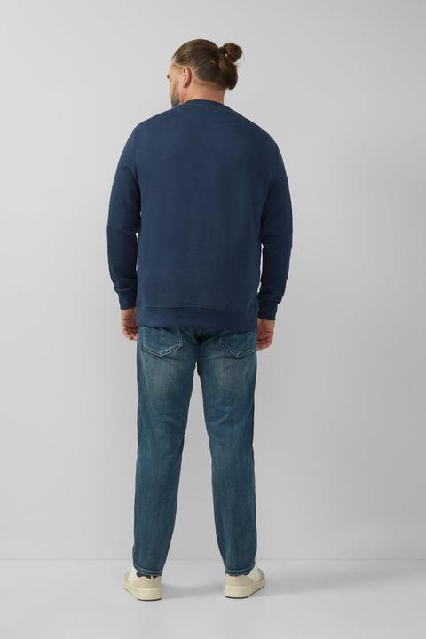 Produktbild s.Oliver Sweatshirt Sweatshirt mit Label-Stickerei (5XL)