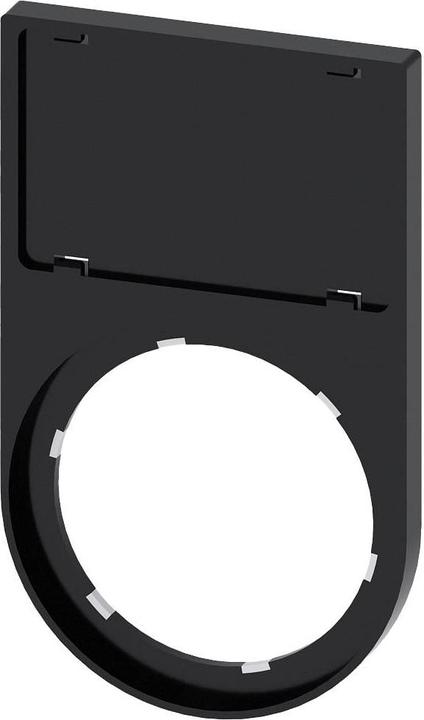 Produktbild Siemens Label holder, rounded bottom, black