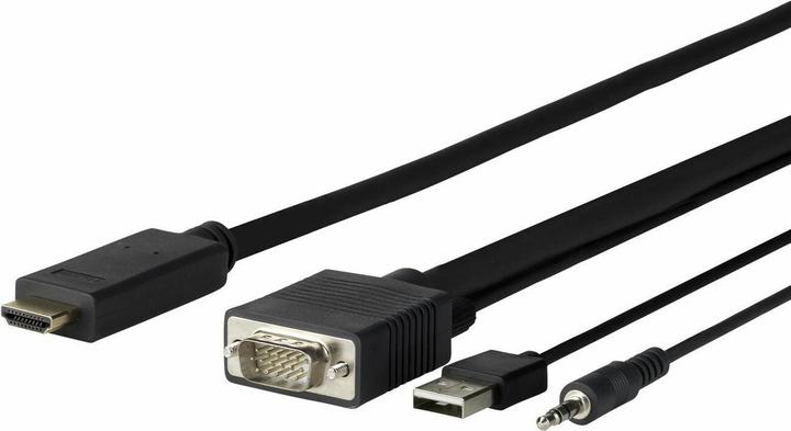 Produktbild Vivolink Pro VGA + Audio to HDMI VGA (D-Sub) + + USB Type-A (1 m, HDMI, 1.4)