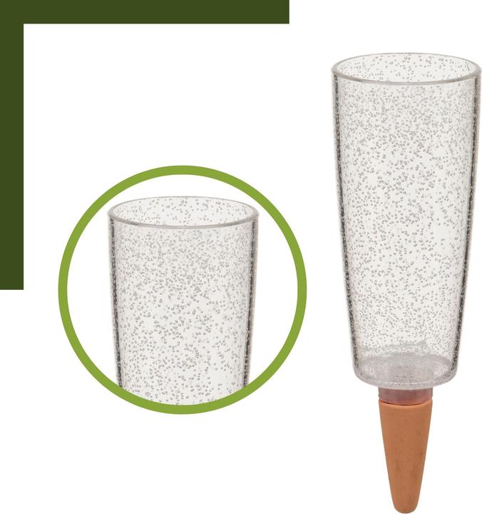 Produktbild Scheurich Wasserspender Copa XL | 2x Transparent | 500 ml Füllmenge | Bewässerungskugel klein mit (Bewässerungskugeln)