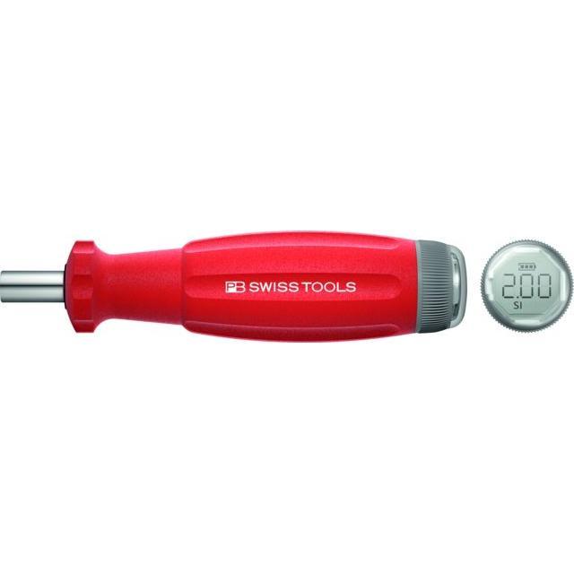 PB Swiss Tools, Drehmomentschlüssel, Drehmoment-Schraubendreher, mit Digitalanzeige, D-6,3-Bitaufnahme, 200 cN·m (40 Nm,...