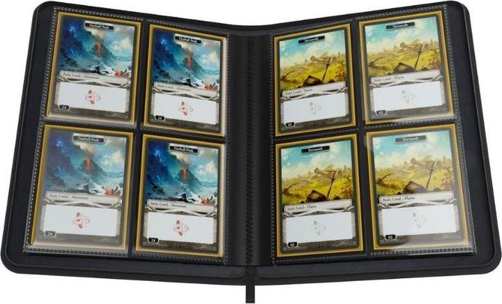 Produktbild Gamegenic GGS31011 - Zip-Up Album 8-Pocket Black Kartenalbum bis 160 Karten