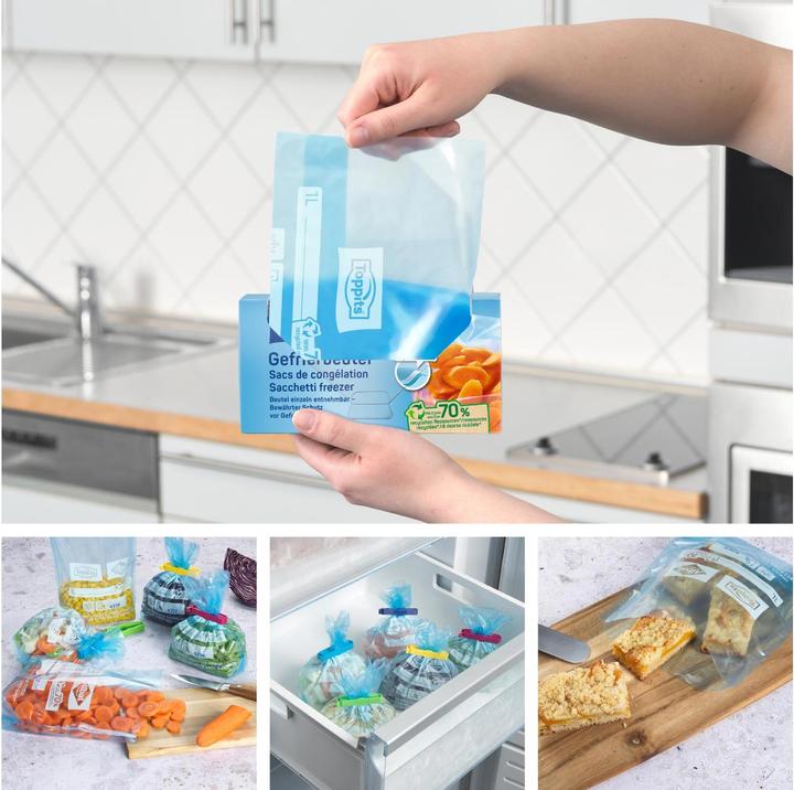 Produktbild Toppits Gefrierbeutel 1 Liter 40 Stück (40 x)