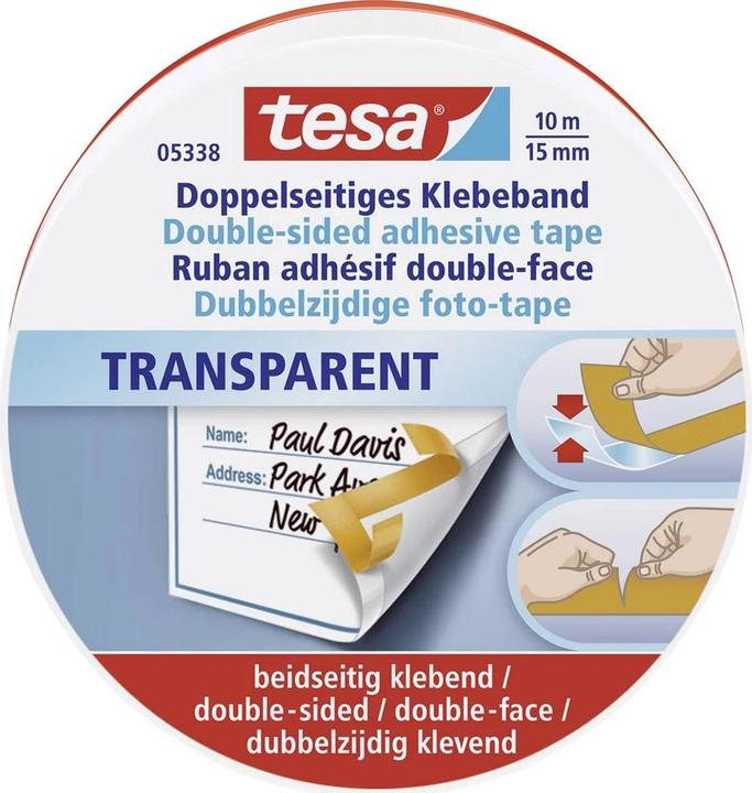 Actual product image tesa Double tape, 10m x 15mm (15 mm)