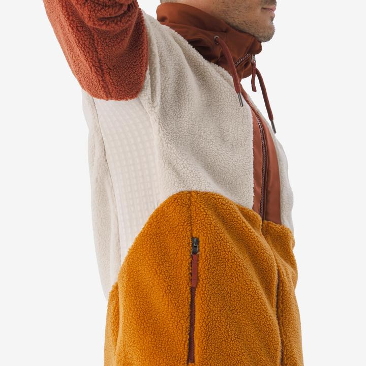 Image du produit Quechua Veste polaire sherpa de randonnée chaude homme, SH900 marron (XXL)