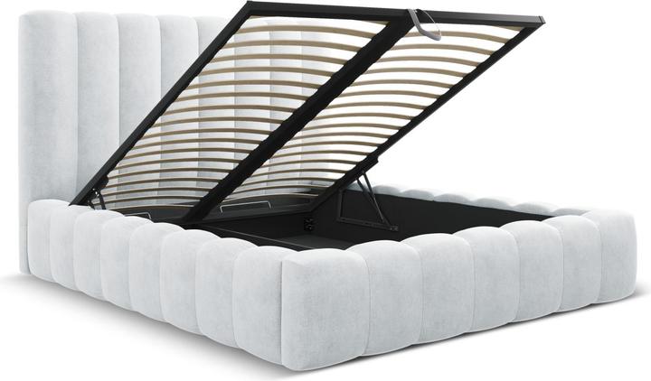 Actual product image Micadoni Storage Bed With Headboard, "Kelp", 230x185x125Made in Europe (160 x 200 cm)