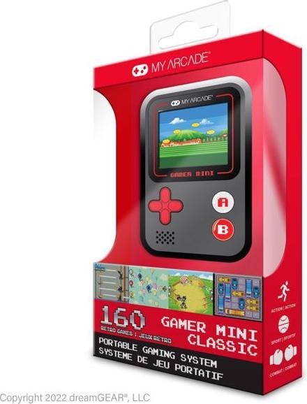 Actual product image MyArcade Gamer Mini Classic 160 En 1 Noir Gris Rouge