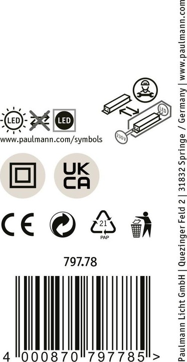 Image du produit Paulmann Luminaires Puric Pane Zigbee (2050 lm)
