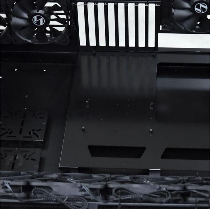 Actual product image Lian-Li DK-04F Desk case (height adjustable) - Black (ATX, mATX, Mini-ITX, E-ATX)