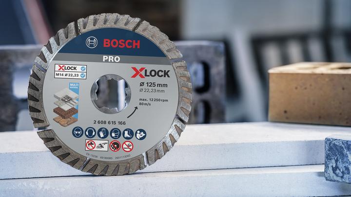 Produktbild Bosch Professional Zubehör PRO Multi Material X-Lock Diamanttrennscheibe, 125 x 22,23 mm, 22,23 mm