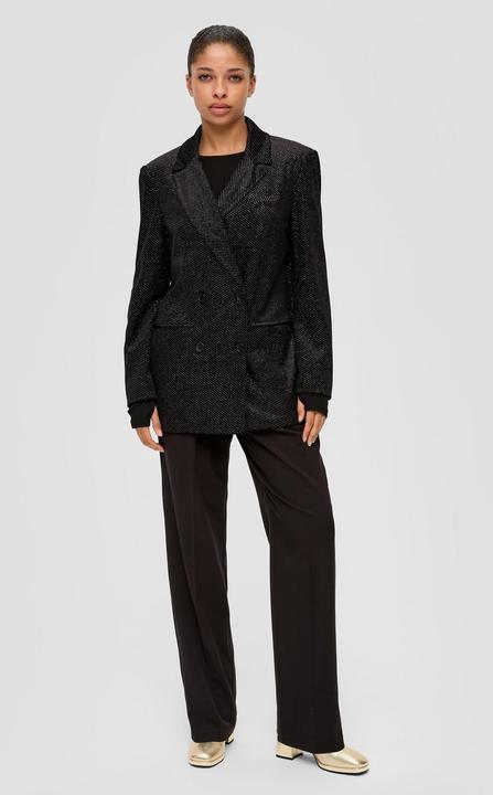 Actual product image s.Oliver Indoor-Blazer Samtblazer mit Glitzer (40)