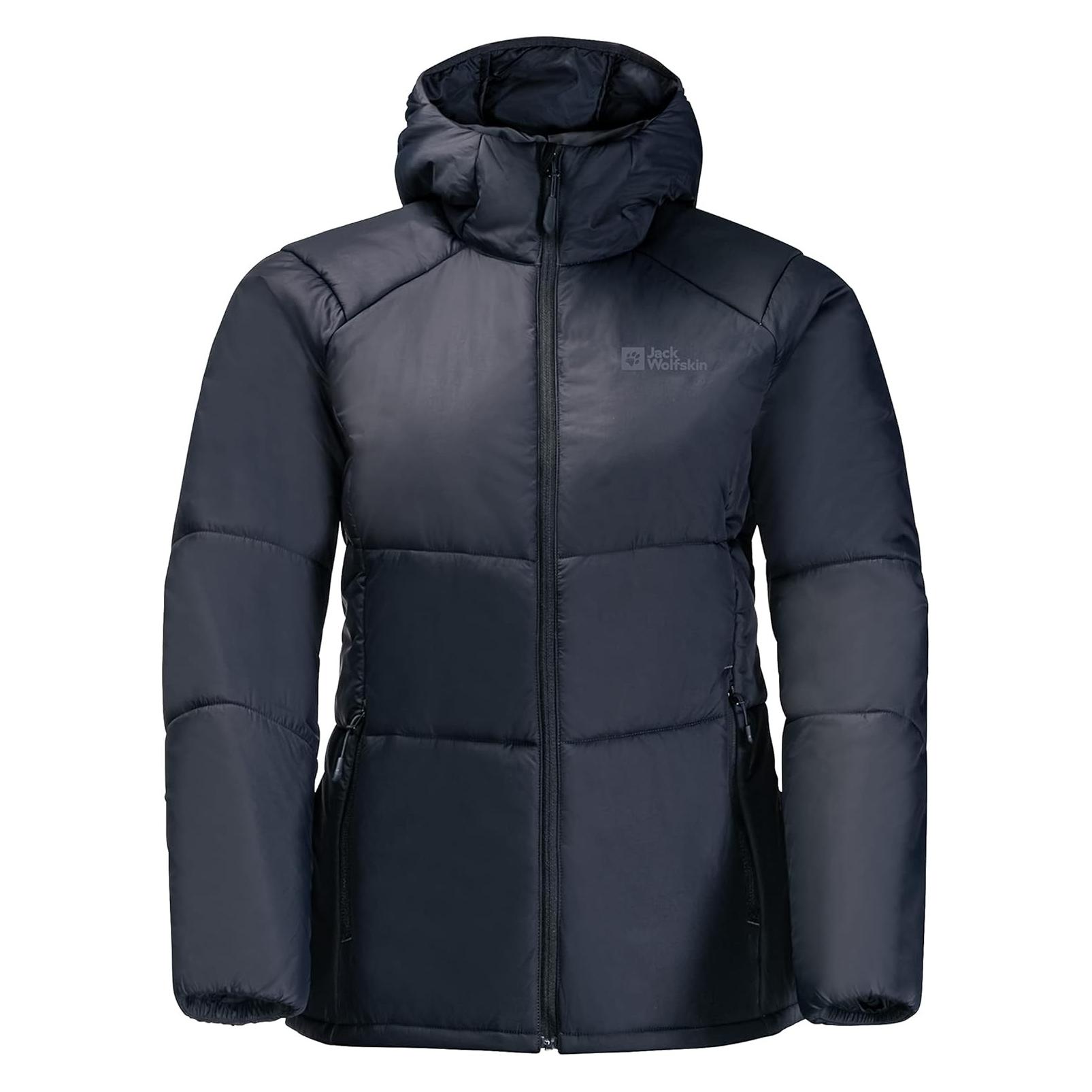 Jack Wolfskin, Damen, Outdoorjacken, Bergland Ins Hoody W (M), Blau, M