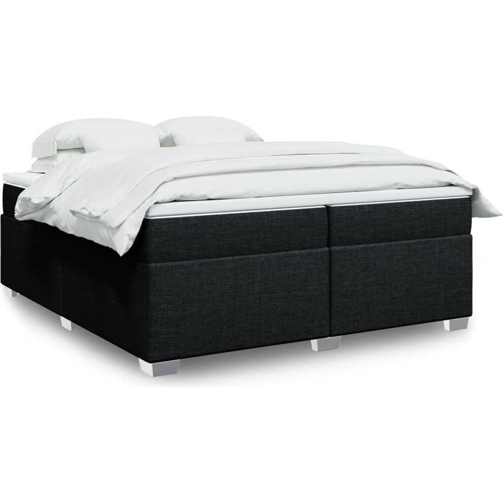 VidaXL, Bett, Bo x springbett mit Matratze 200 x 200 cm Stoff (200 x 200 cm)