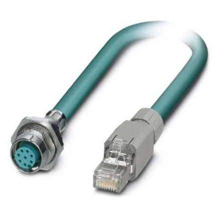 Phoenix Contact Blu Vs-M12fsbp-Ip20-94C- (S/Utp, Cat5, 2 M), Cavo Di Rete