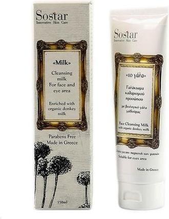 Produktbild Sostar Eselsmilch Gesichtsreinigungsmilch 150ml für Gesicht und Augen (Reinigungsmilch, 150 ml)