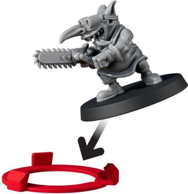 Actual product image Tabletop-Art Accessories Squad Marker - 25 mm Turquoise 10 parts (Plastic)