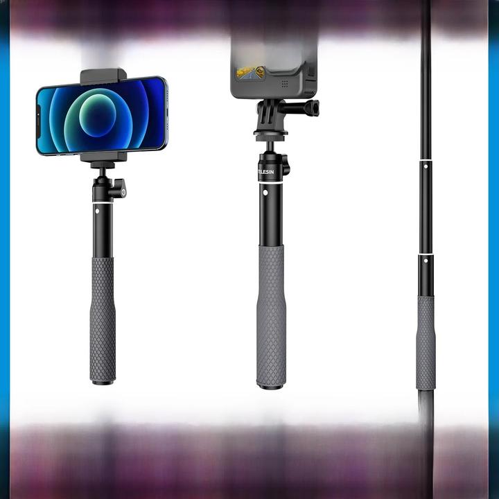 Immagine prodotto Telesin Bastone per selfie con testa a sfera per fotocamere d'azione