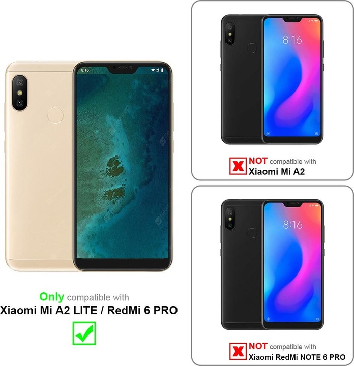 Immagine prodotto Cadorabo Custodia per Xiaomi Mi A2 LITE / RedMi 6 PRO universale (Xiaomi Redmi 6 Pro, Xiaomi Mi A2 Lite?)
