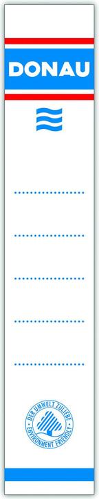 Produktbild Donau Selbstklebeetiketten für binder, 33x153mm, einseitig, 20stk