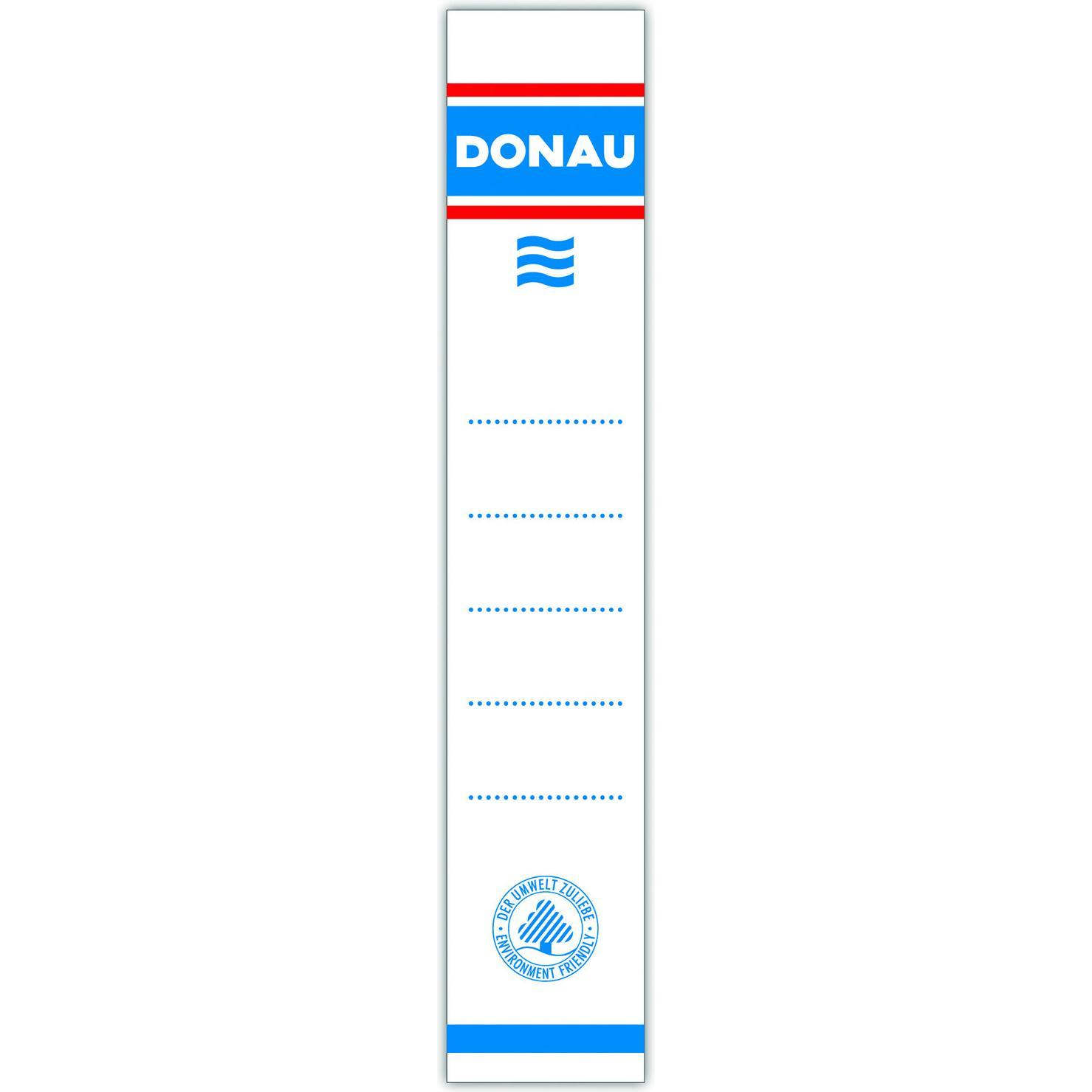 Donau, Etiketten, Selbstklebeetiketten für binder, 33x153mm, einseitig, 20stk