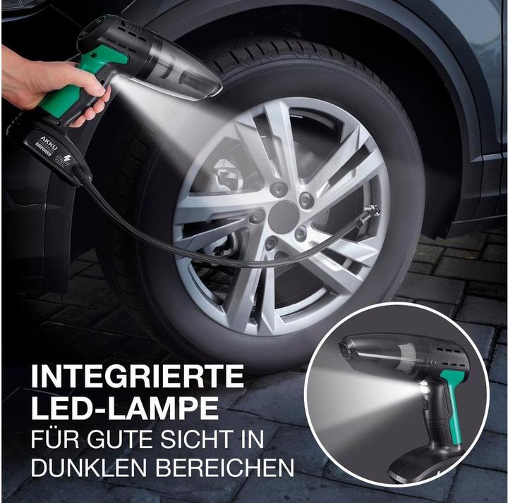 Produktbild Easymaxx Akku-Handsauger mit Kompressor 11.1 V, Schwarz