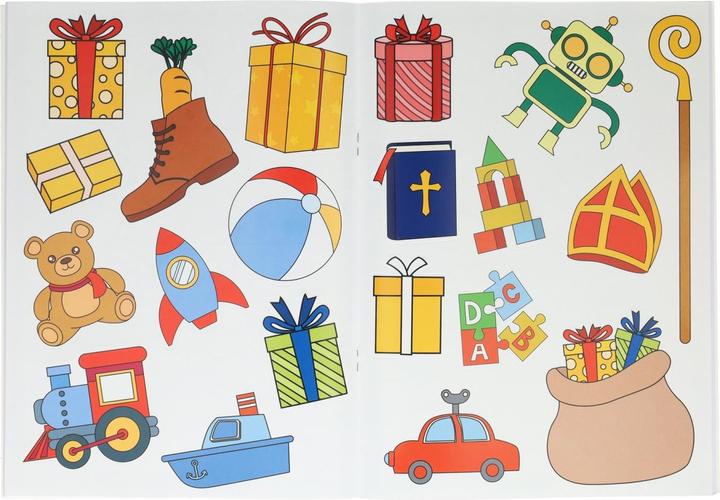 Produktbild Sinterklaas-Sticker und Malbuch