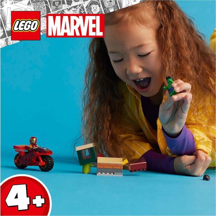 Immagine prodotto LEGO Iron Man con la moto e Hulk (76287, LEGO Marvel)